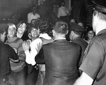 An image from the Stonewall riots
